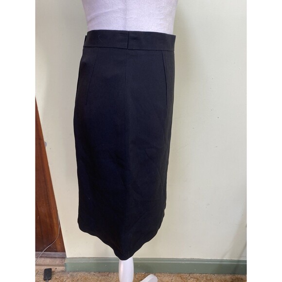 Vtg Mondi Gala Size 34 Lined Black Pencil Skirt Waist Career Minimalistic Preppy - Picture 7 of 8